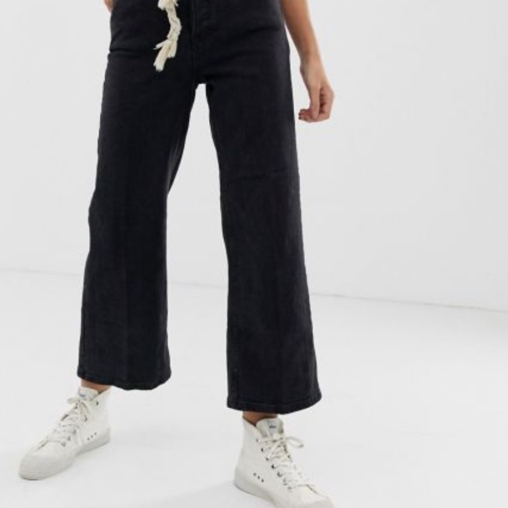 Free People Wales Wide Leg Crop Jeans.
